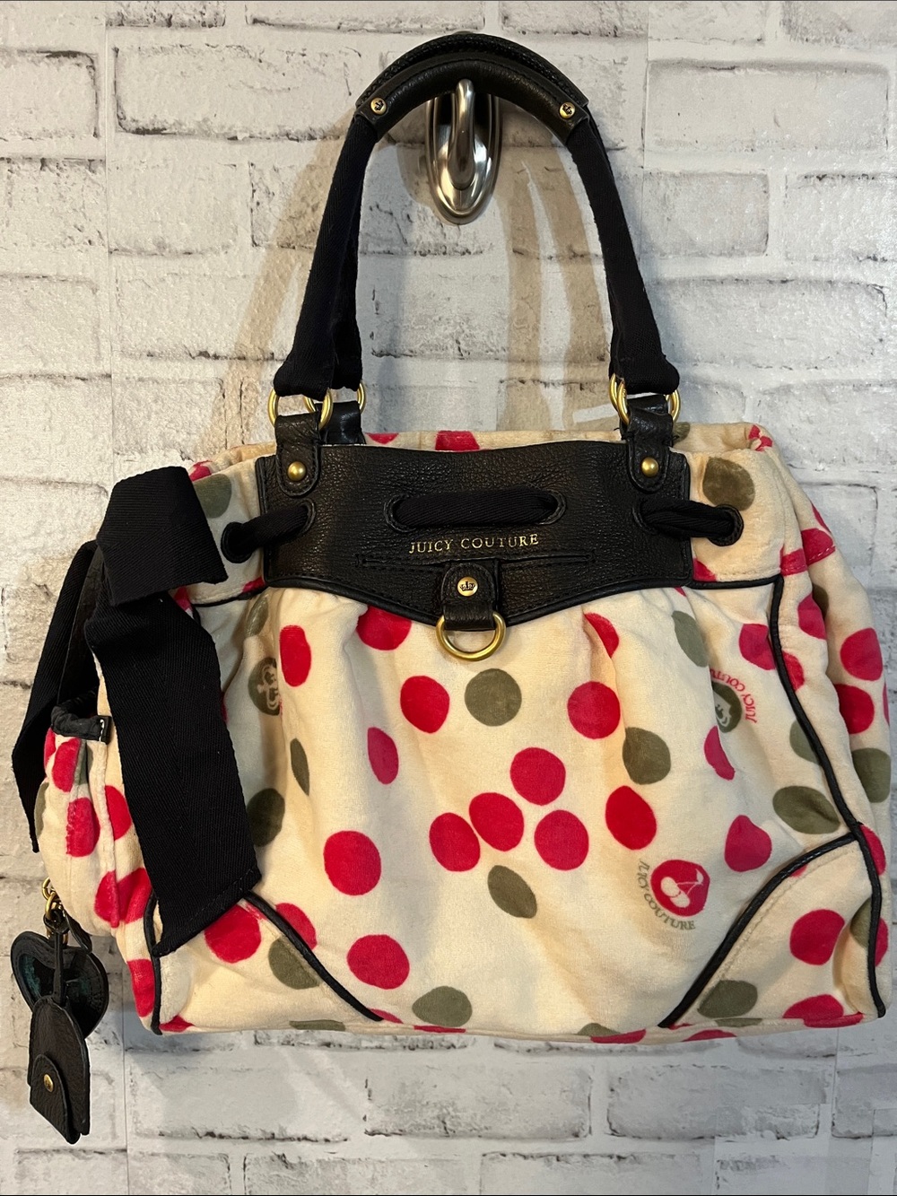 Juicy couture vintage y2k large velour daydreamer purse